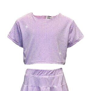 Lola + The Boys Lavender Studded Two-Piece Matching Set